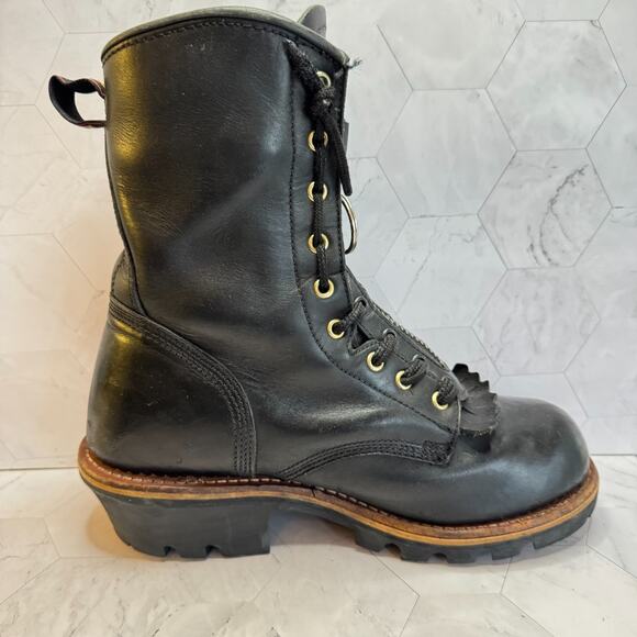 Georgia Boot Logger Thinsulate 200 Leather Mens 8.5 G9270 w/Zip Up Insert EUC main image 10